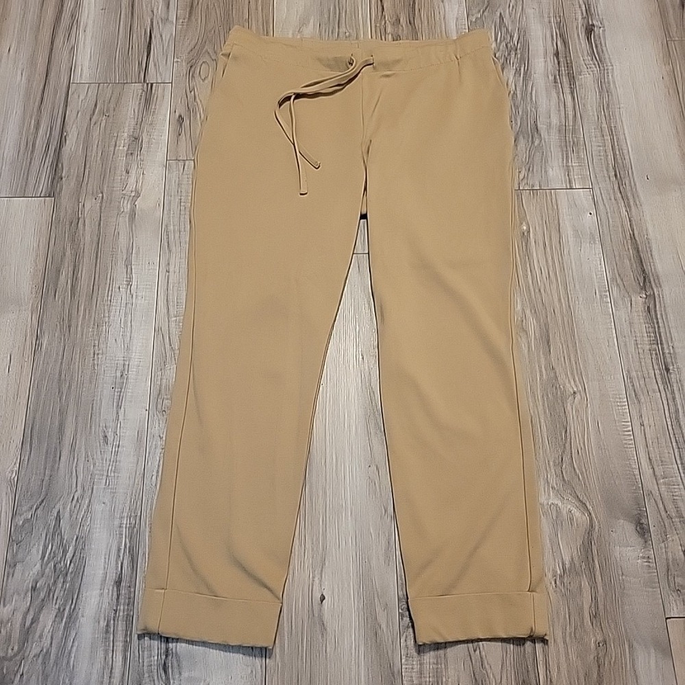 J. Jill Pure Jogger Pants Womens Medium Brown Pull On Stretch Cuffed Hem